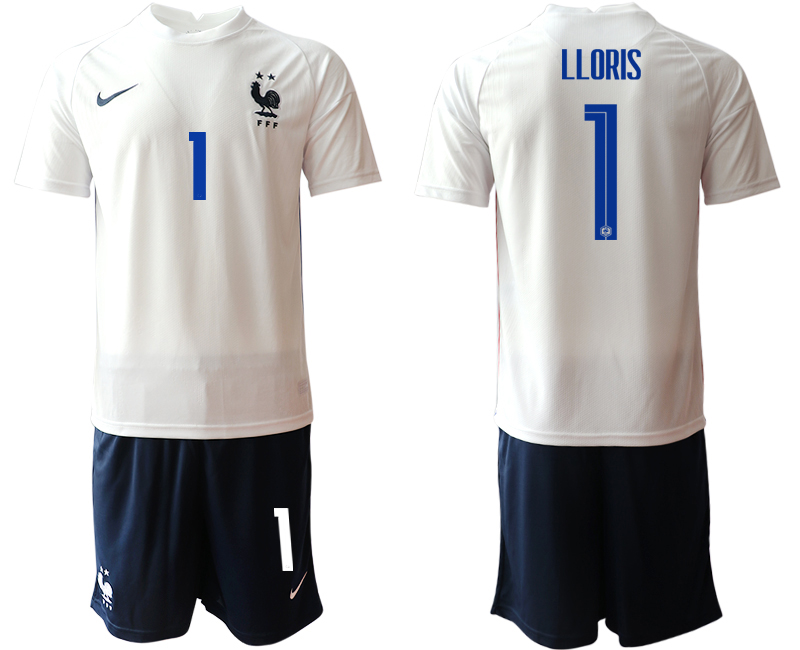 Men 2021 France away #1 soccer jerseys